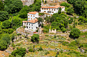 Dhermi, village of the Ionian Coast leaning against the Ceraunian Mountains, Albania, Europe