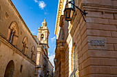 View of Church of the Annunciation of Our Lady (Knisja tal-Lunzjata tal-Madonna) in Mdina, Malta, Mediterranean, Europe