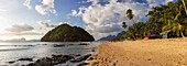 Las Cabanas Strand, El Nido, Bacuit Bay, Palawan, Philippinen, Südostasien, Asien