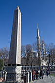 Obelisk of Theodosius, Ancient Egyptian Obelisk of Pharaoh Thutmose III, 1479 BC- 1425 BC), Hippodrome of Constantinople, UNESCO World Heritage Site, Istanbul, Turkey, Eurpe