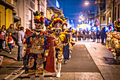 Dia de la Virgen de Guadalupe (Our Lady of Guadalupe) festival and parade in Guatemala City.