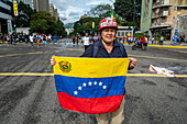 Protest of the people of Venezuela to the fraudulent presidential election where Nicolas Maduro was named winner, with 51% of the votes.