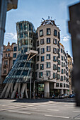 The Dancing House, or Ginger and Fred (Tancící dum), is the nickname given to the Nationale-Nederlanden building on the Rašínovo nábreží in Prague, Czech Republic.