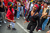 Pride-Parade in Caracas, Venezuela, in Anwesenheit von Diplomaten und dem Vertreter der Europäischen Union in Venezuela. 7. Juli 2024