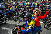 Closing of the electoral campaign in Venezuela. Supporters of President Nicolas Maduro walk through the city of Caracas on the last day of campaigning. Presidential elections will be held on Sunday 28 July.