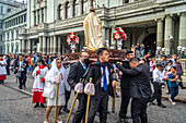 Dia de la Virgen de Guadalupe (Our Lady of Guadalupe) festival and parade in Guatemala City.