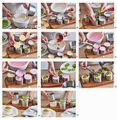 Prepare kiwi cream cheese tartlets