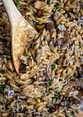 Orzo with mushrooms