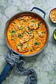 Coconut-lime chicken with spring onions and coriander