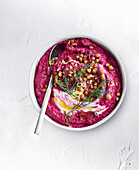 Beetroot and lentil dip with ginger