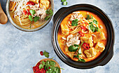 Malaysian chicken laksa from the slow cooker