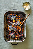 Fried chicken with miso and gochujang butter