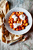 Gnocchi with tomato sauce and ricotta