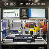 Automated battery cell tester