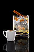 Espresso tonic with cinnamon and nuts