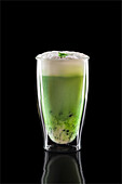 Green matcha latte