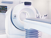 CT scanner, illustration