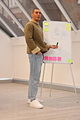 Man having presentation in office