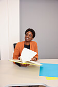 Employee working at desk