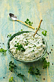 Herb quark with fresh parsley