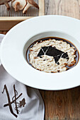 Shiitake-Risotto mit Gemüsesaft