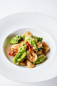 Orecchiette with puntarelle, chilli and breadcrumbs