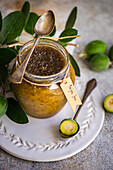 Homemade feijoa jam