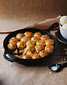 Apple dumpling cake with golden syrup
