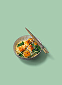 Teriyaki salmon noodle bowl from the Airfryer