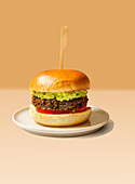 Black bean burger from the Airfryer
