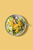 Caesar's salad with mushroom crunch from the Airfryer