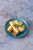 Feta parcels from the Airfryer with honey