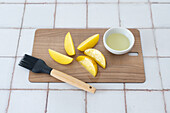 Brushing food for the Airfryer