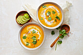 Coconut and carrot soup