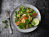Anglo-Indian express kedgeree with mackerel