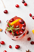 Non-alcoholic fruit punch with spices