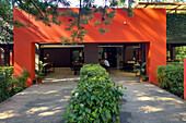 The dining room at a small condominium hotel in Tartagal, Argentina.