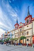 Seville, Spain, Nov 15 2009, The former Hospital of San Juan de Dios stands majestically in El Salvador square, showcasing its intricate architecture against a vibrant sky.