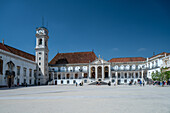 Coimbra, Portugal, Apr 13 2017, The main courtyard of the University of Coimbra in Portugal.