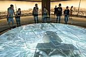 Recreation of the Little Boy blast over Nagasaki. Exhibition inside the Hiroshima Peace Memorial Museum, Hiroshima, Japan