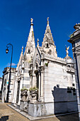 Elaborate tombs or mausoleums in the Recoleta Cemetery, Buenos Aires, Argentina.