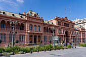 Die Casa Rosada oder das Regierungsgebäude ist der offizielle Arbeitsplatz des argentinischen Präsidenten. Buenos Aires, Argentinien