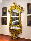 Historic mIrror from the governor's offices in the Juan Lavalle Historical Provincial Museum, San Salvador de Jujuy, Argentina.