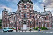 The historic Bank of Iwate Red Brick Building in Morioka, Japan