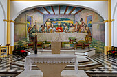 Mural in the Church of the Miracle or Iglesia del Milagro, a Catholic church in San Jose de Metan, Salta Province, Argentina.