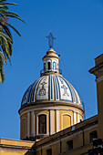 The tiled dome of the San Francisco church in San Miguel de Tucuman, Argentina.