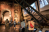 Reconstruction of the Side Wall of Urakami Cathedral destroyed by the Atomic Bomb Blast. Atomic Bomb Nagasaki Peace Memorial Museum, Nagasaki, Japan