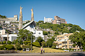 St Filippo Nishizaka Church whose towers were created in 1962 by Japanese architect Kenji Imai, Nagasaki, Japan