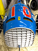 A 1949 Ferrari Type 166 racing automobile in the Argentine Automobile Club Museum, Buenos Aires in Argentina.