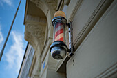 Barber shop sign in Prague